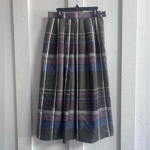Prophecy Vintage Grey Box Pleated MIDI Skirt
